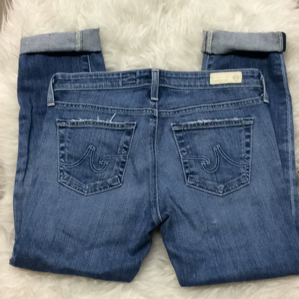 AG Stilt Roll-up cigarette medium wash denim jean - Picture 6 of 8